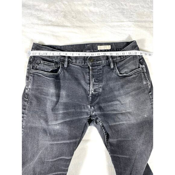AllSaints Gray Skinny Jeans Men’s 31x30 Distressed - Picture 3 of 8